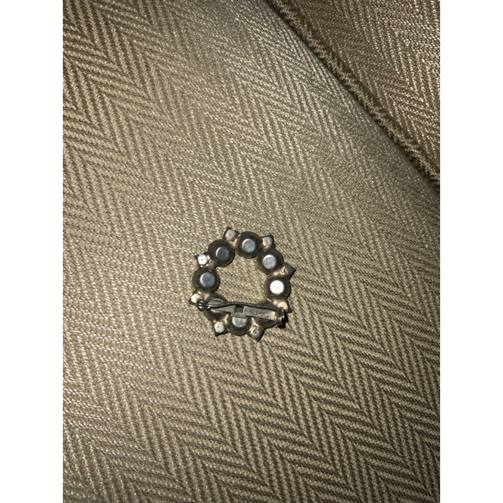 Cora Silver Iridescent Rhinestone Brooch One Size - Picture 4 of 8